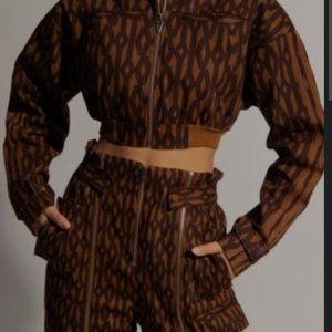 IVY PARK Monogram Cropped Bomber XL